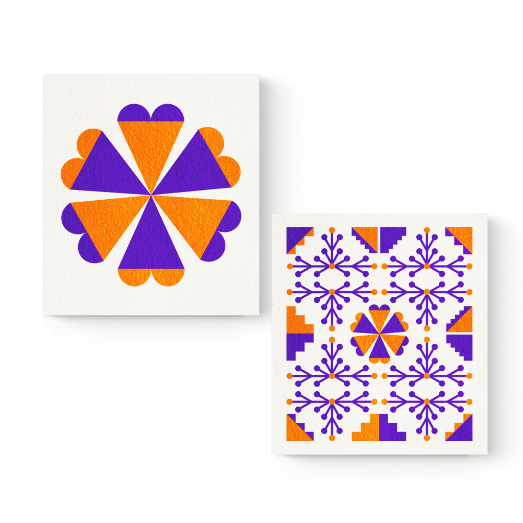 Серветки для прибирання Добра Господарочка Колекція Вибійка Целюлозні вологопоглинаючі Білі з принтом 2 шт. (4820086523974) - зображення 2