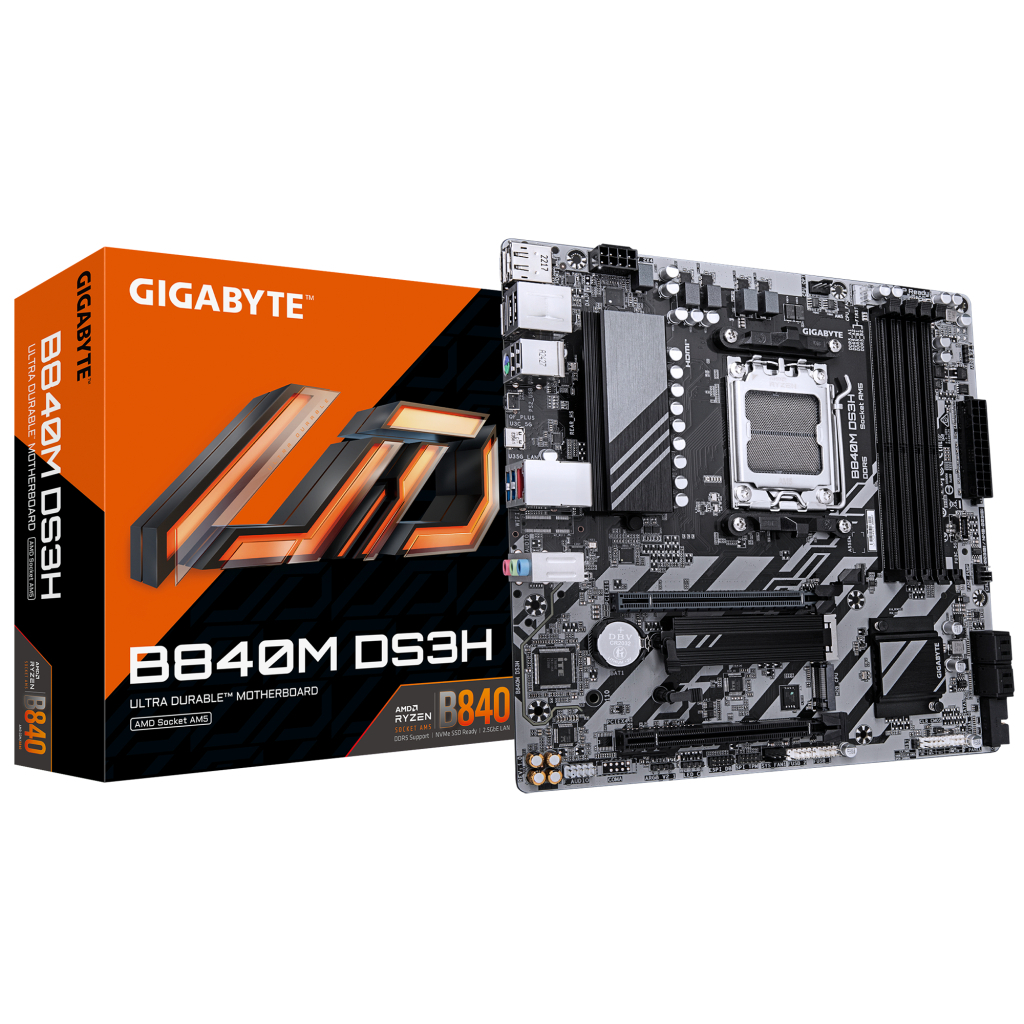 Материнська плата GIGABYTE B840M DS3H - зображення 4