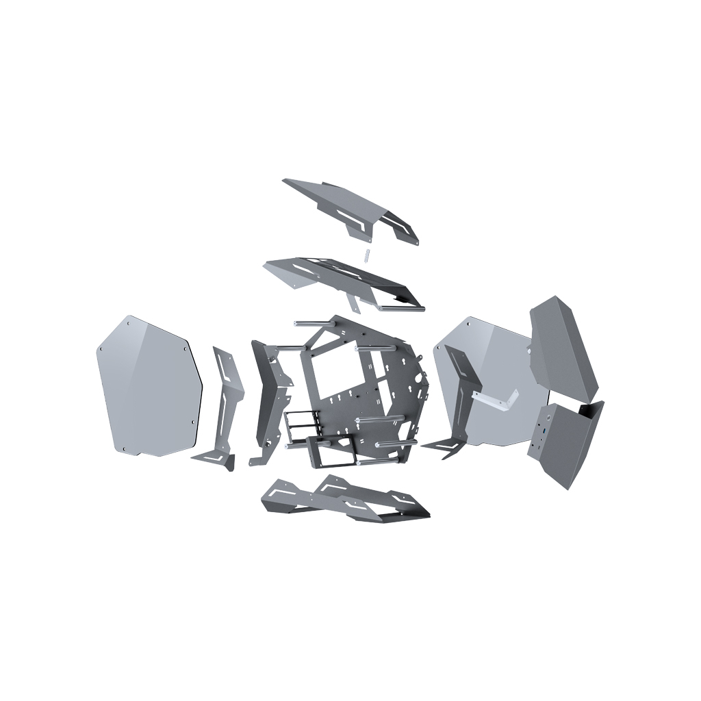 Корпус JONSBO MOD-3 mini Gray - зображення 10