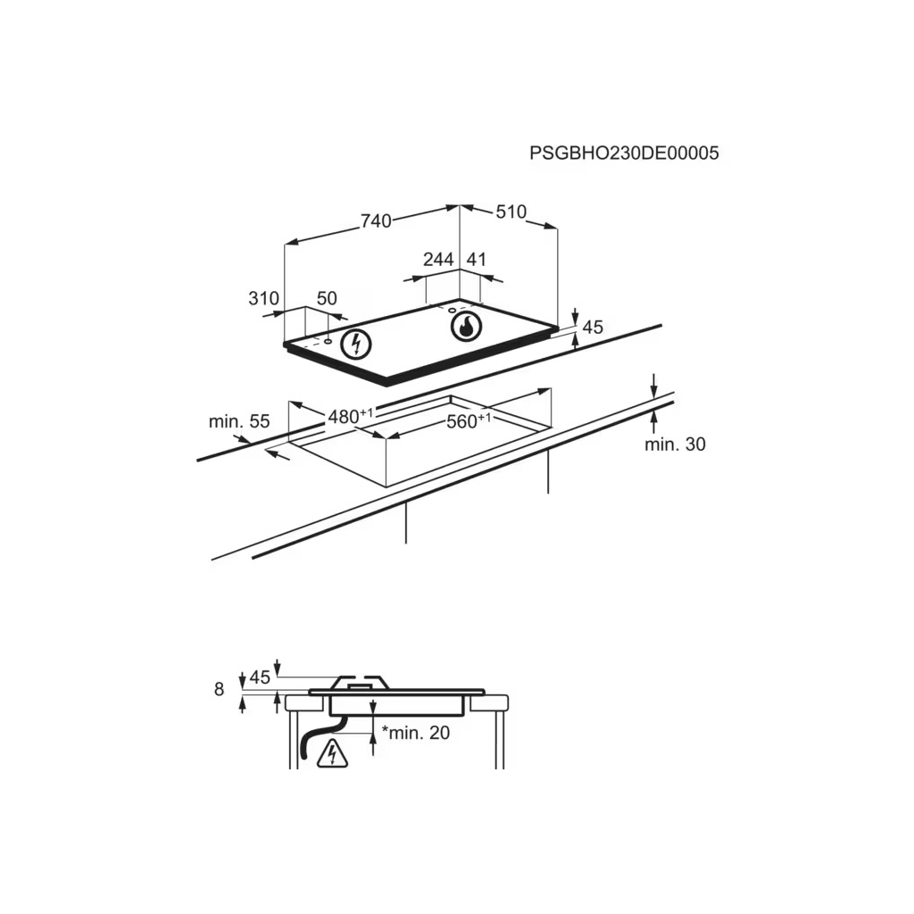 Варочна поверхня Electrolux KGG753753K - зображення 9