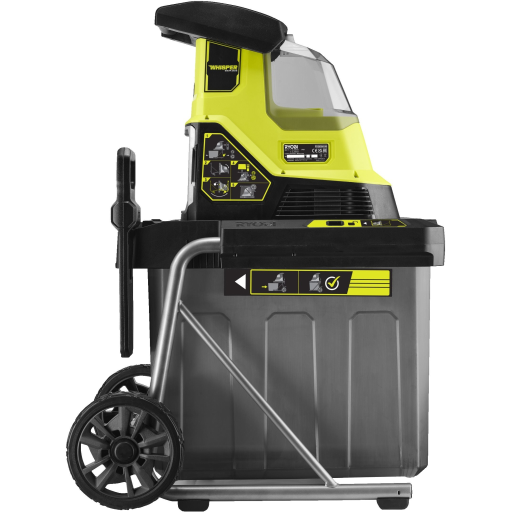 Садовий подрібнювач Ryobi Max Power RY36SHX40-0 36В, 40мм, 55л, фреза низькошумний (без АКБ та ЗУ) (5133005451) - зображення 3