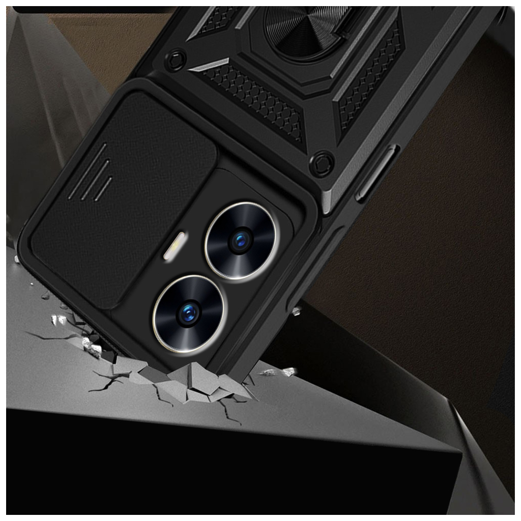 Чохол до мобільного телефона BeCover Military Realme C55 Black (709173) - зображення 4