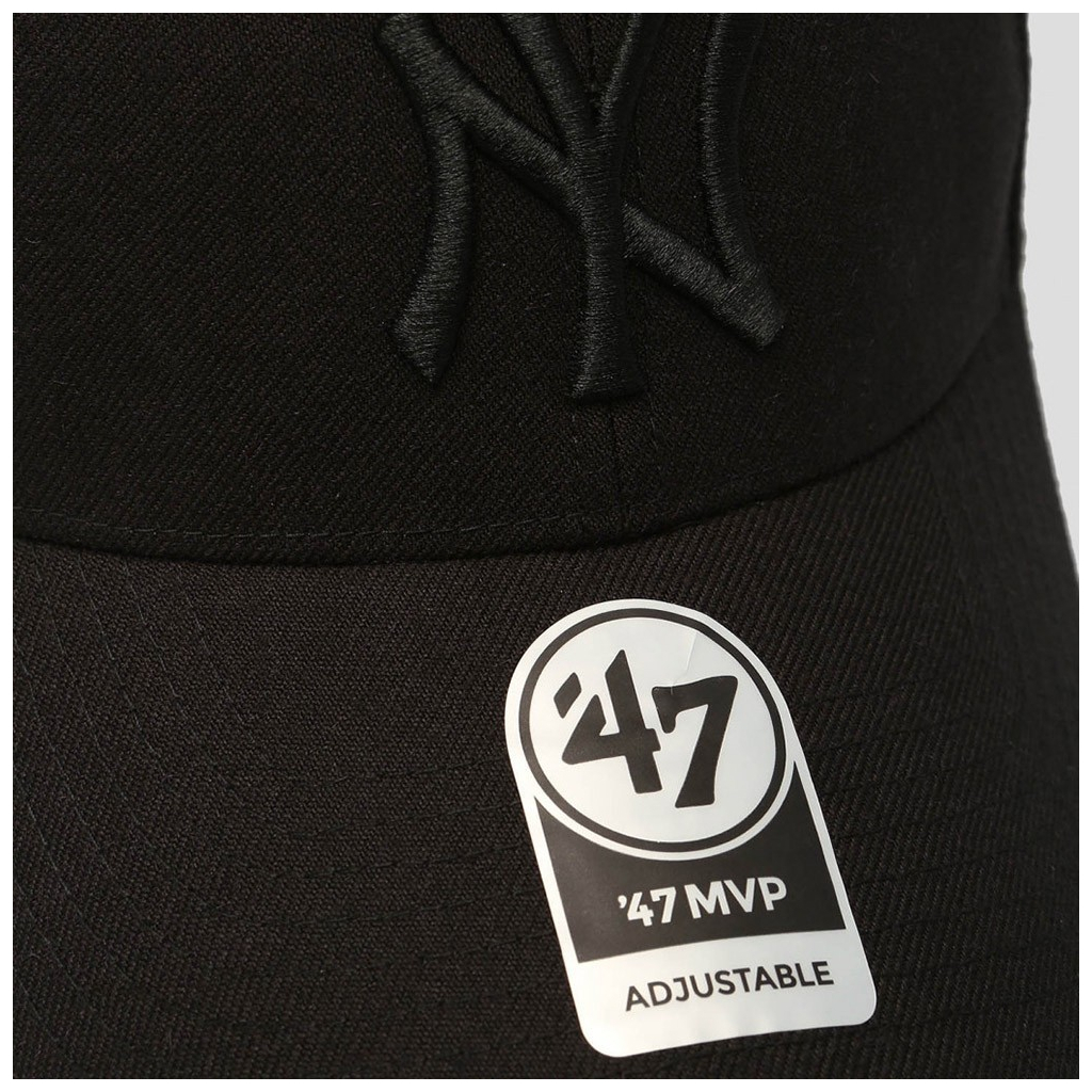 Кепка 47 Brand Mvp NY Yankees Snapback B-MVPSP17WBP-BKB чорний (191119315489) - зображення 3