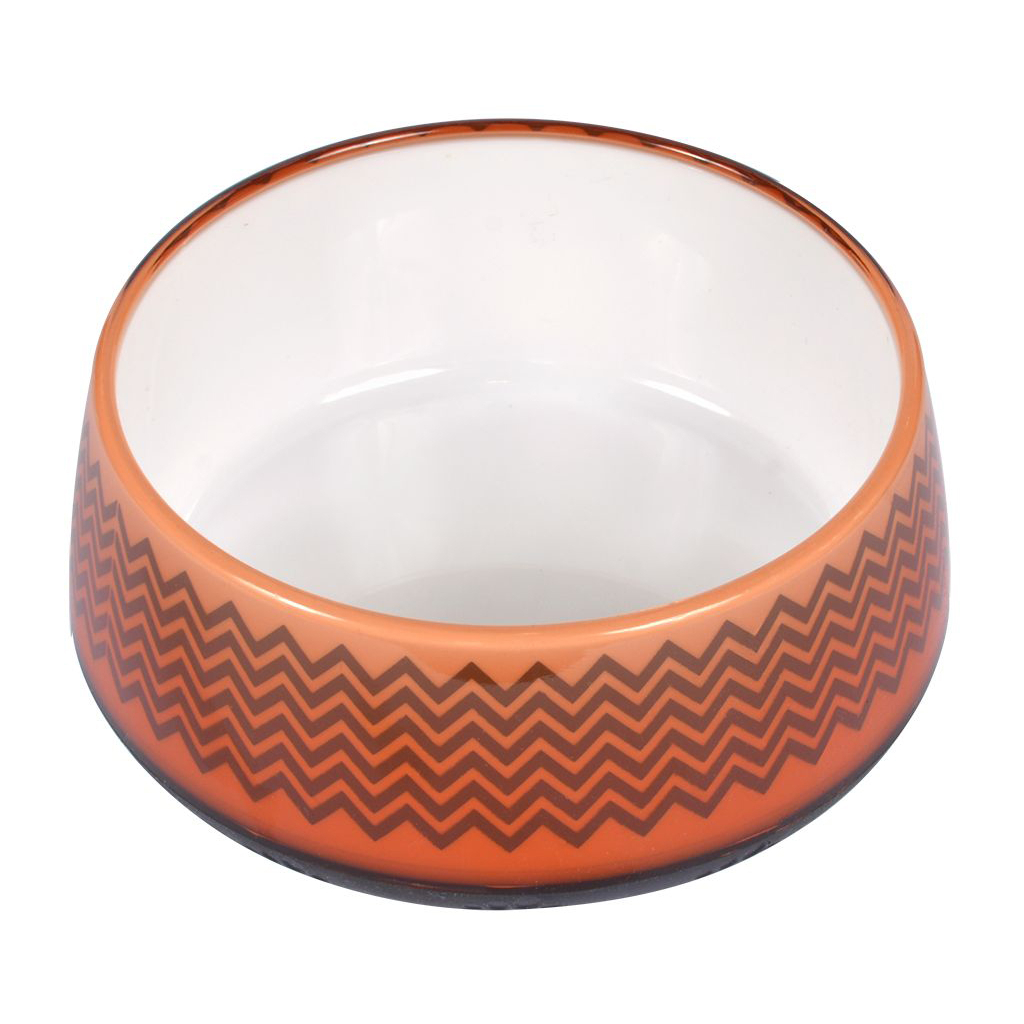 Посуд для собак AnimAll Миска з візерунком 300 мл помаранчева (6914068020198) - зображення 1