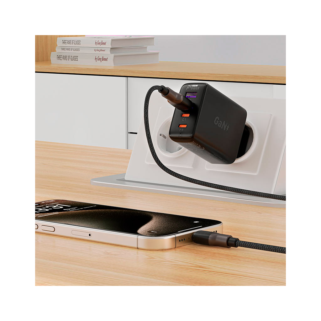 Дата кабель USB 2.0 AM to USB-C 1.2m 3.0A silicone braid Acefast (6974316283126) - зображення 6