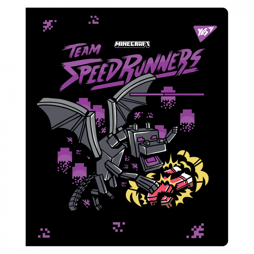 Зошит Yes Minecraft. Team 12 аркушів коса лінія (767503) - зображення 5