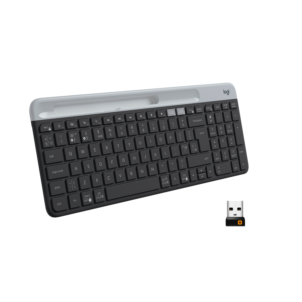 Клавіатура Logitech K580 Slim Multi-Device Wireless Graphite (920-009275) - зображення 1
