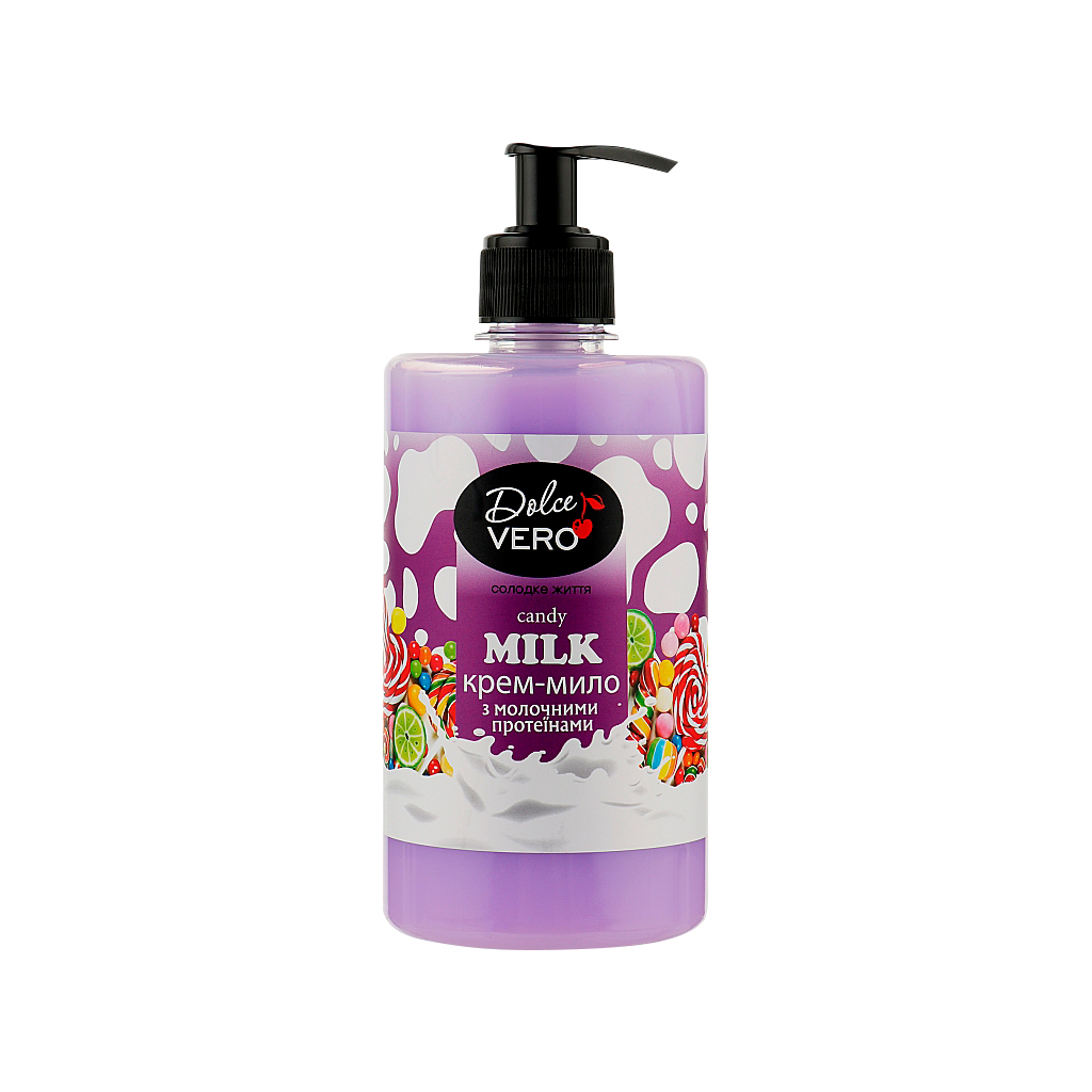 Рідке мило Dolce Vero Candy Milk з молочними протеїнами 500 мл (4820091146885) - зображення 1