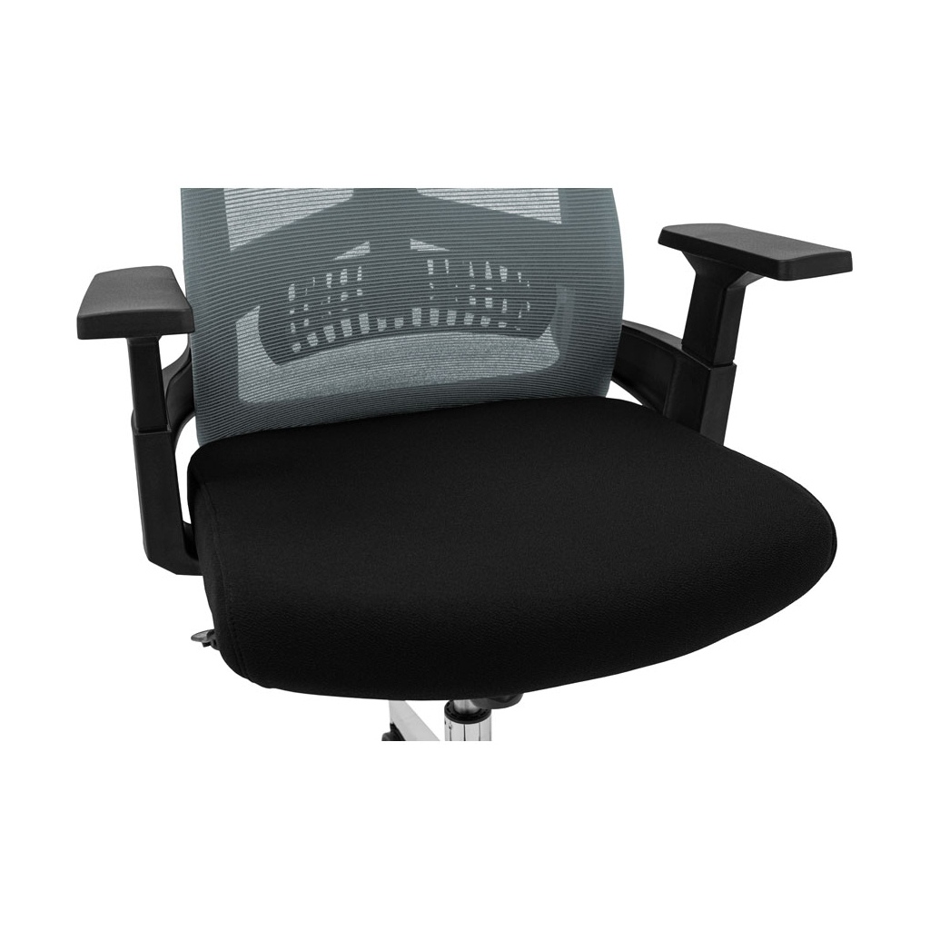 Офісне крісло Richman Токен Хром M-1 (Tilt) Сітка чорна + сітка сіра (ADD0003213) - зображення 5