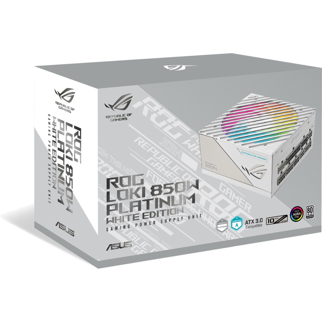 Блок живлення ASUS 850W ROG LOKI 850P SFX-L GAMING 850W Platinum White Edition (90YE00N2-B0NA00) - зображення 12