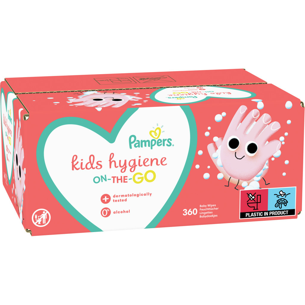 Дитячі вологі серветки Pampers Kids Hygiene On-the-go 9х40 шт (8006540222218) - изображение 3