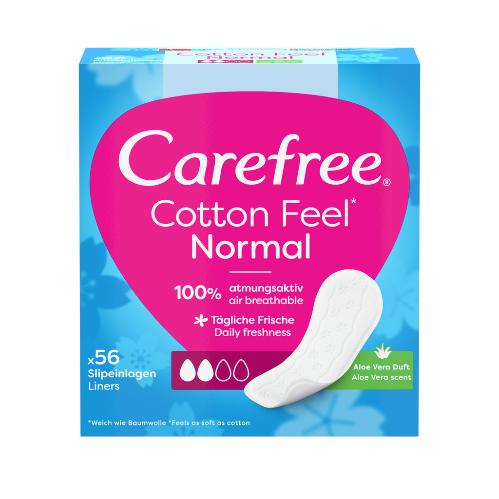 Щоденні прокладки Carefree М'якість бавовни з Алое 56 шт. (3574661486307) - зображення 1