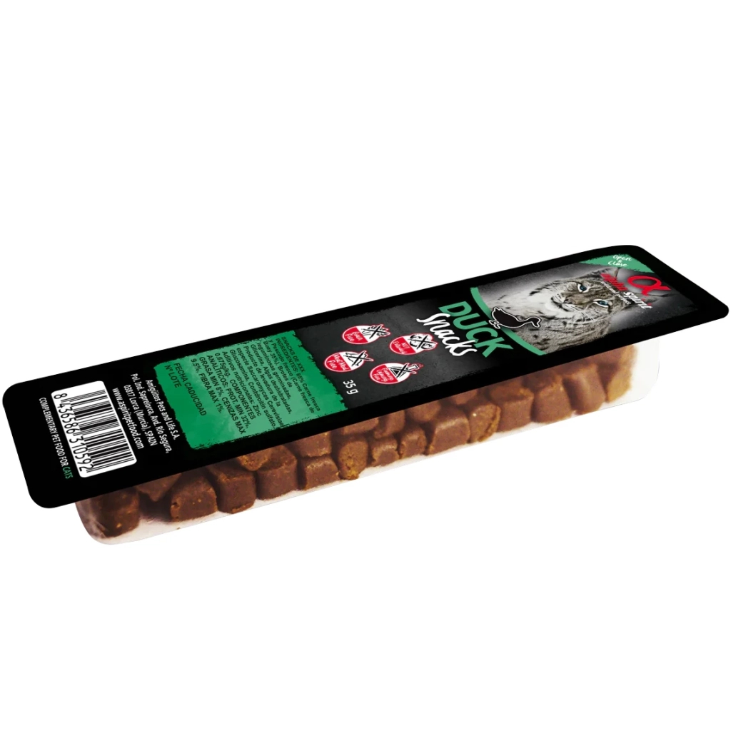 Ласощі для котів Alpha Spirit Duck Snacks 35 г (8437013576963) - зображення 1
