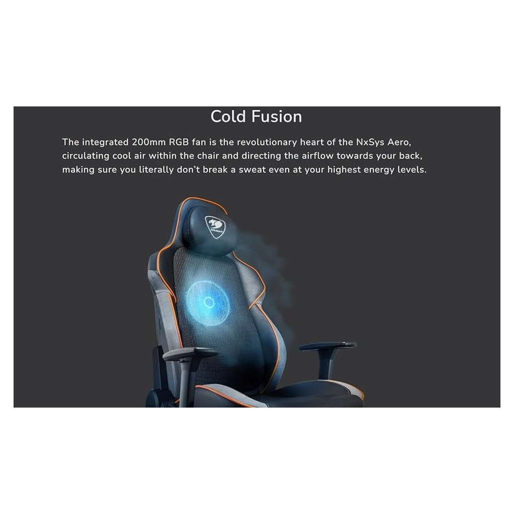 Крісло ігрове Cougar NxSys Aero Black - зображення 6