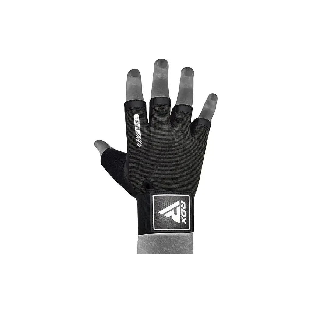 Рукавички для фітнесу RDX T2 Half Black M (WGA-T2HB-M) - изображение 7