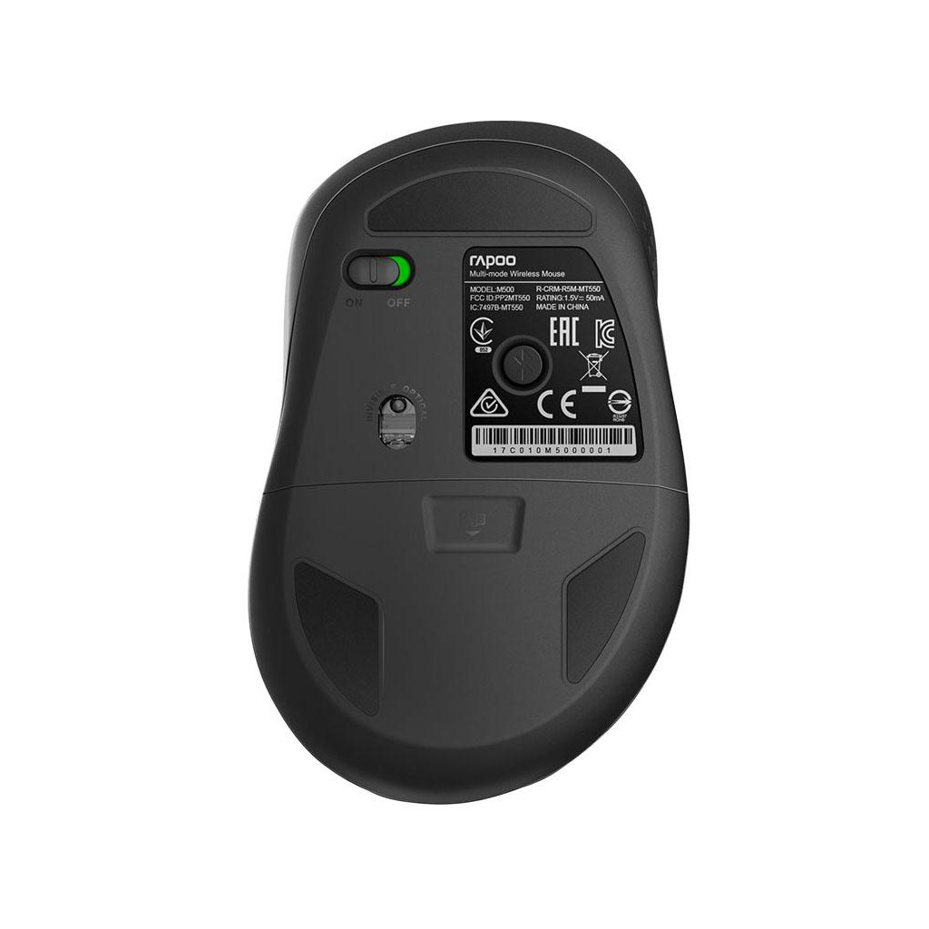 Мишка Rapoo M500 Silent Black - зображення 3