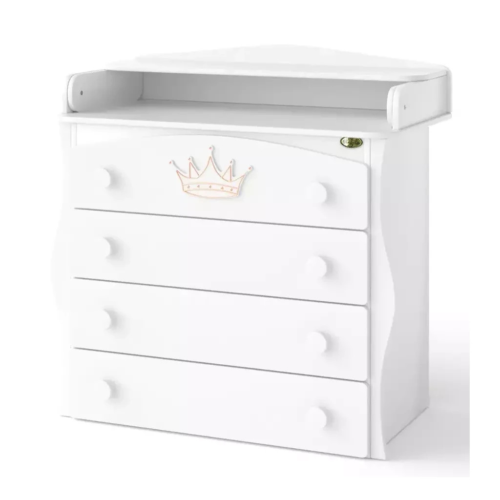 Комод-пеленатор Angelo Корона (білий) 90х51х90 (19006) - изображение 3