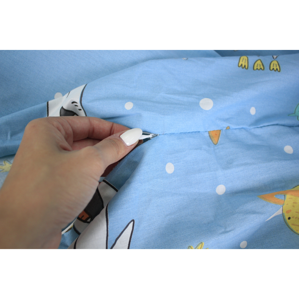 Постільна білизна MirSon Бязь Premium 17-0426 Little astronaut Євро (2200002950039) - зображення 8