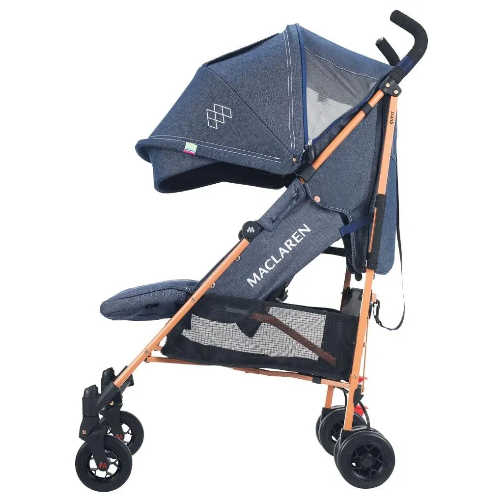 Коляска Maclaren Quest Denim Style Set Indigo, синій джинс (WD1G633312) - зображення 3