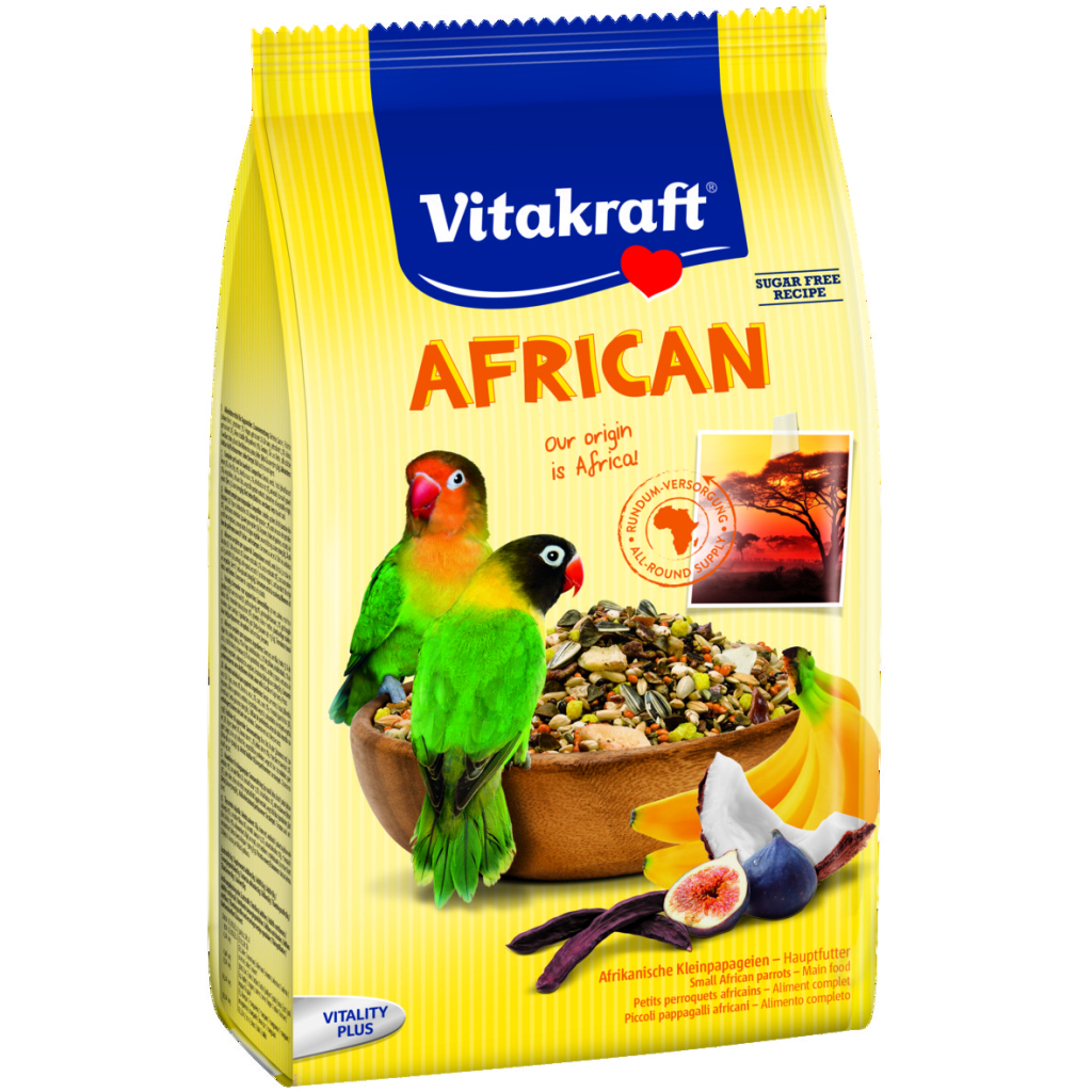 Корм для птахів Vitakraft African для нерозлучники і інших маленьких африканських папуг 750 г (4008239216410) - зображення 1