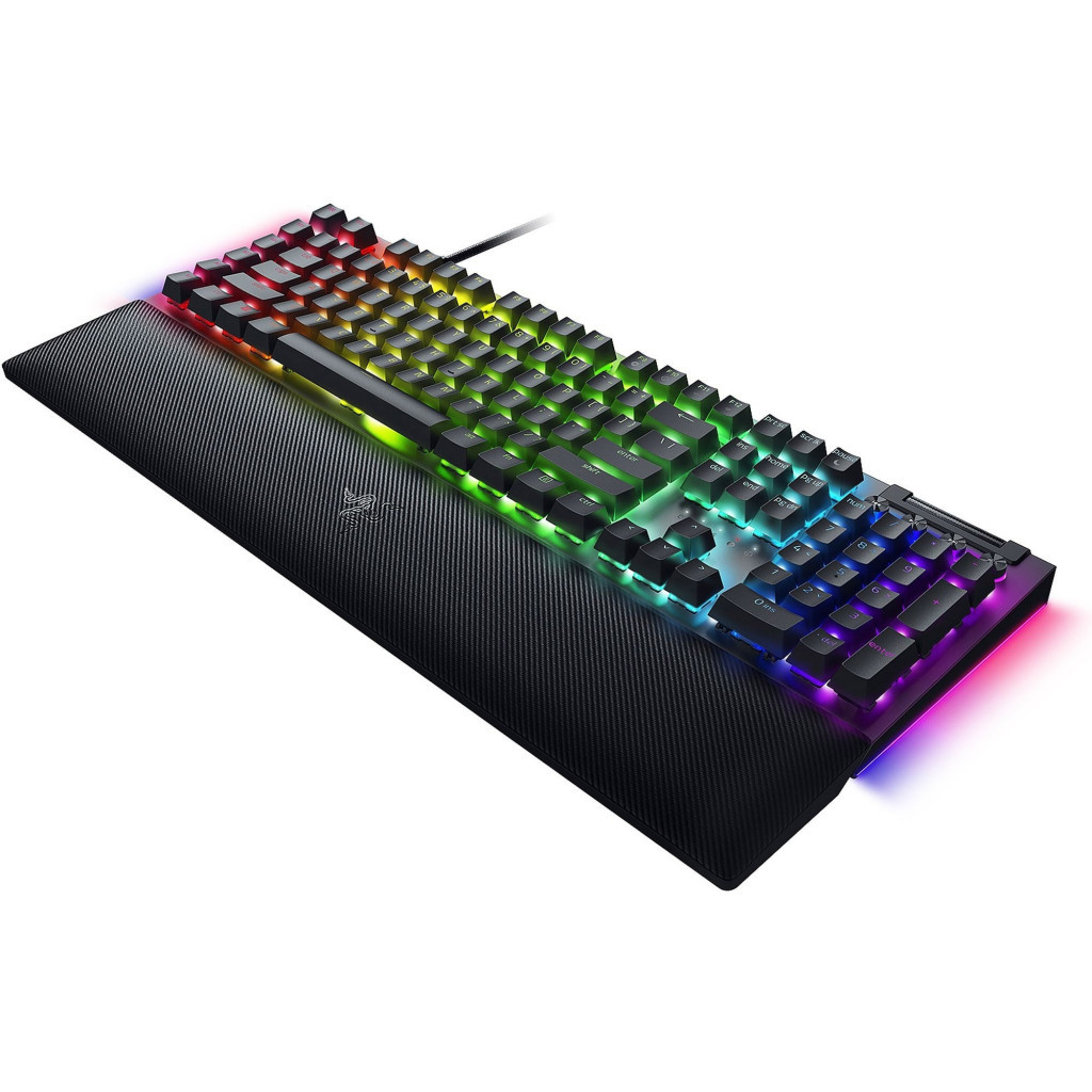 Клавіатура Razer BlackWidow V4 Green Switch USB RU Black (RZ03-04690100-R3M1) - зображення 5