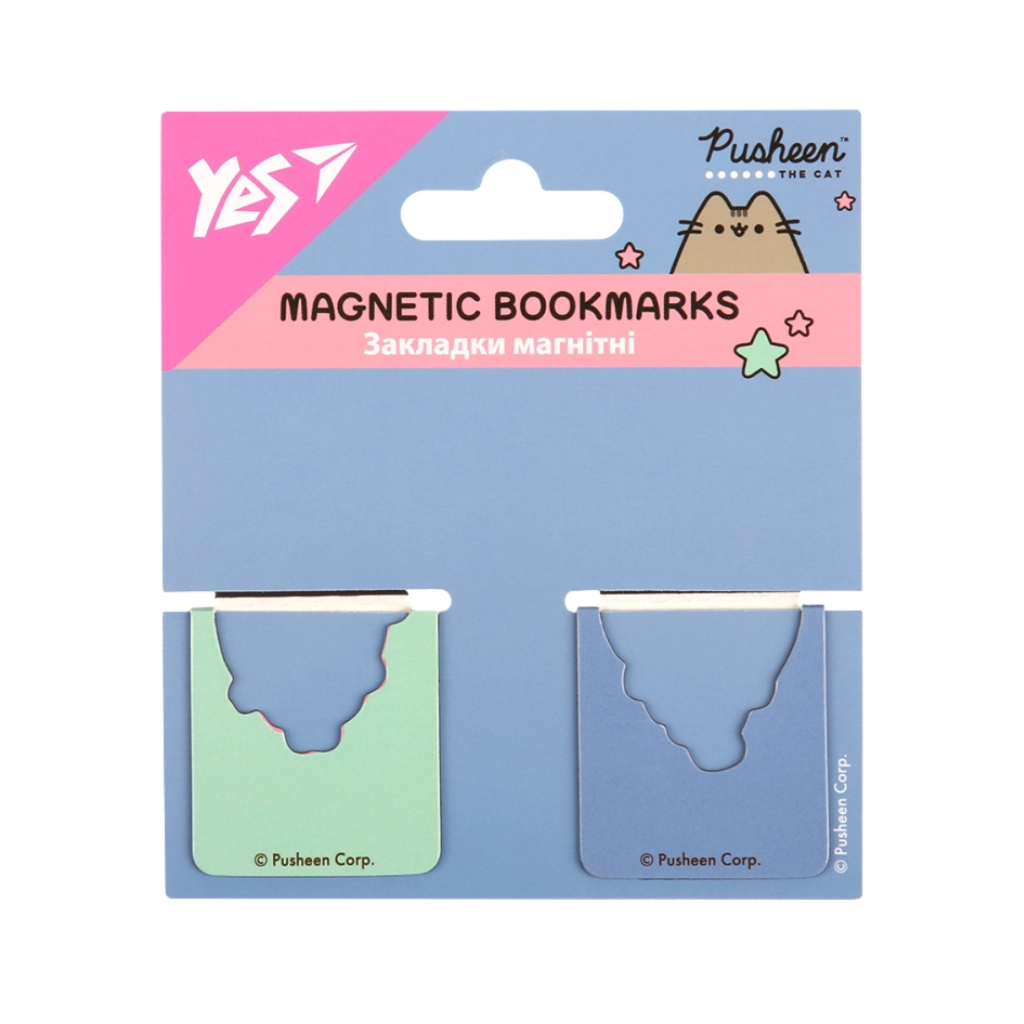 Закладки для книг Yes магнітні Pusheen, висікання, 2 шт (708396) - зображення 2