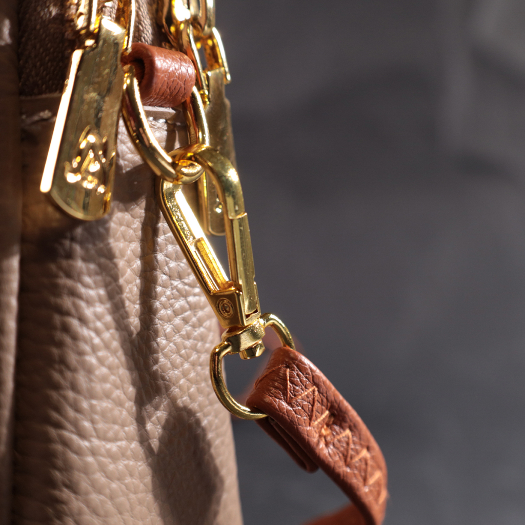 Сумка Vintage Трапеція жіноча з натуральної шкіри Бежева (22271) - зображення 11