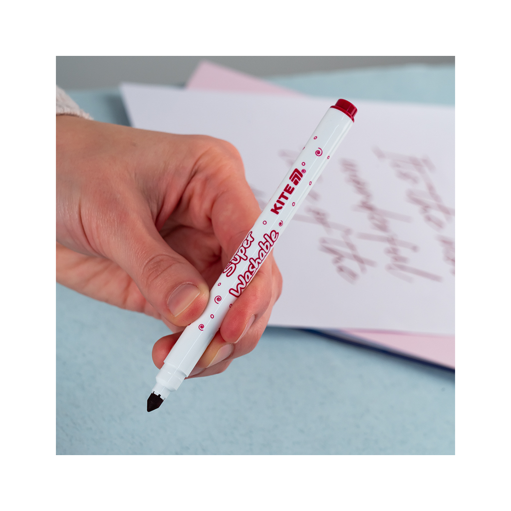 Фломастери Kite Creative Superwashable 12 кольорів (K-1152) - зображення 5