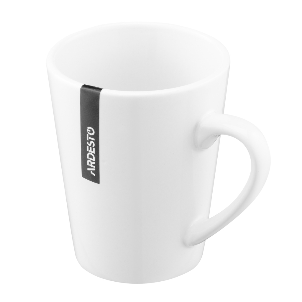 Чашка Ardesto Mario, 240мл, кераміка, білий (AR3480W) - зображення 3