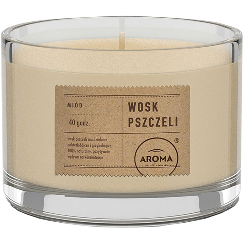 Ароматична свічка Aroma Home Home Natural BeesWax з бджолиного воску 115 г (835745) - зображення 1