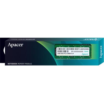 Модуль пам'яті для ноутбука SoDIMM DDR3 2GB 1333 MHz Apacer (DS.02G2J.H9M) - зображення 2