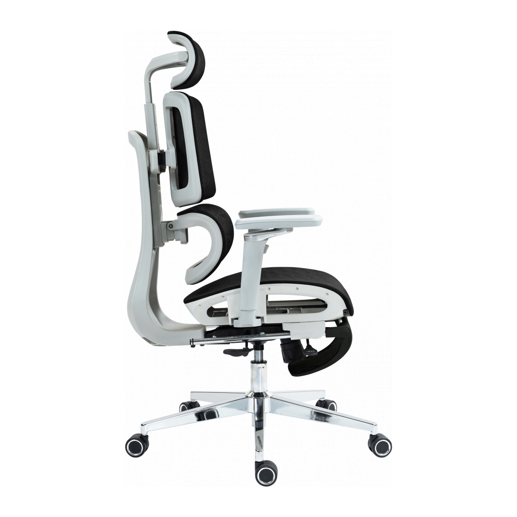 Офісне крісло GT Racer B-2450 White/Black - зображення 3