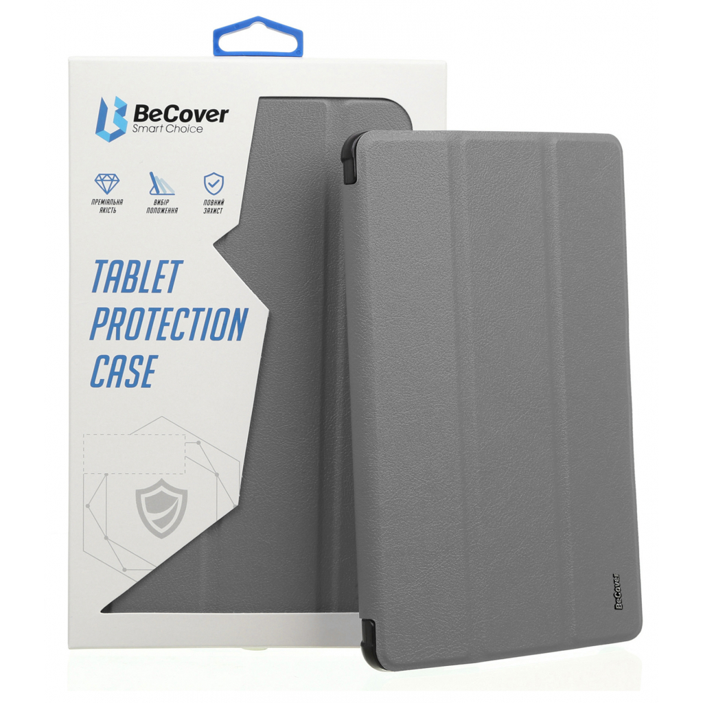 Чохол до планшета BeCover Tri Fold Soft TPU Apple iPad 10.2 2019/2020/2021 Gray (706735) - зображення 1