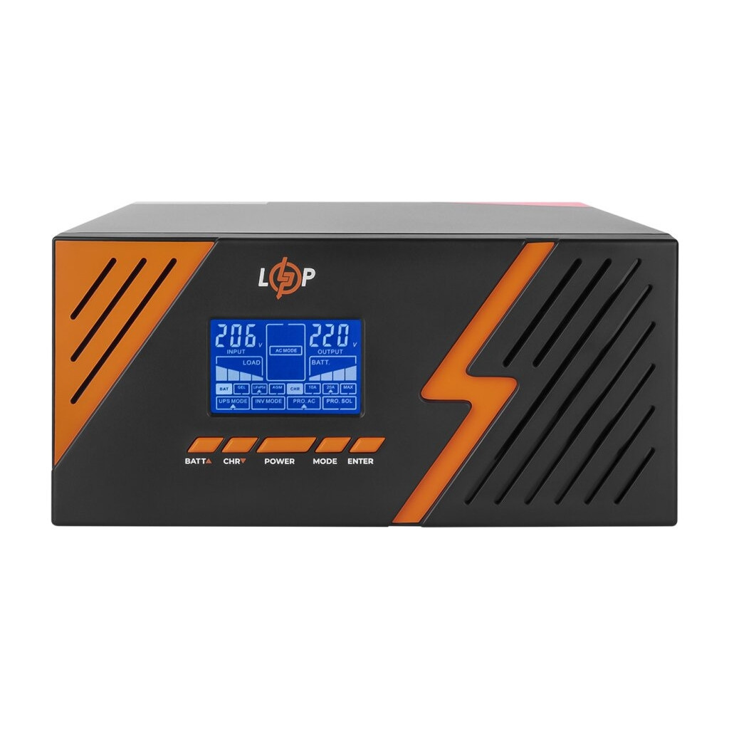Пристрій безперебійного живлення LogicPower LPM - PSW-1500VA, 1050W, Black (22754) - зображення 3