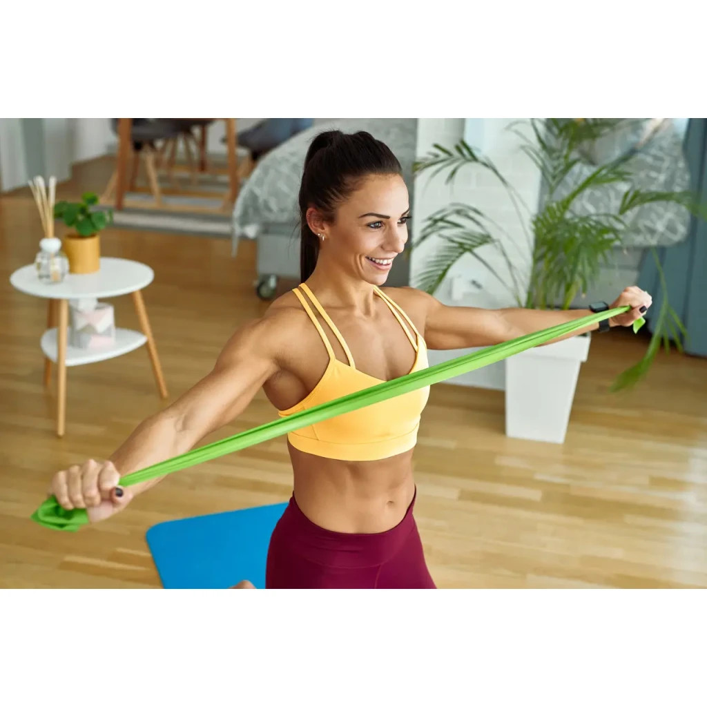 Еспандер U-Powex для фітнесу та реабілітації Fitness band 0.5мм 9.1 кг Green (UP_1007_Green) - зображення 5