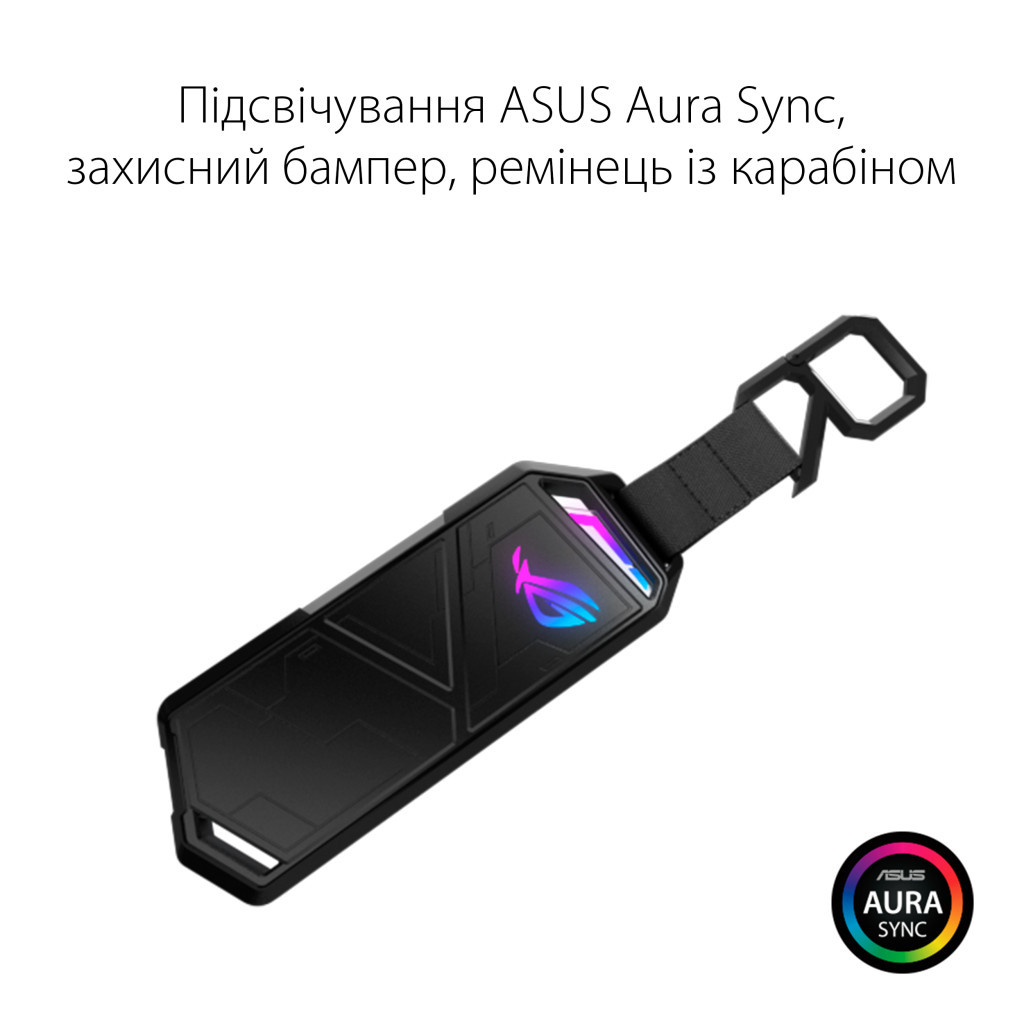 Кишеня зовнішня ASUS SSD M.2 PCIe NVMe STRIX ARION ESD-S1C/BLK/G/AS USB 3.1 Gen2 (ESD-S1C/BLK/G/AS) - зображення 7