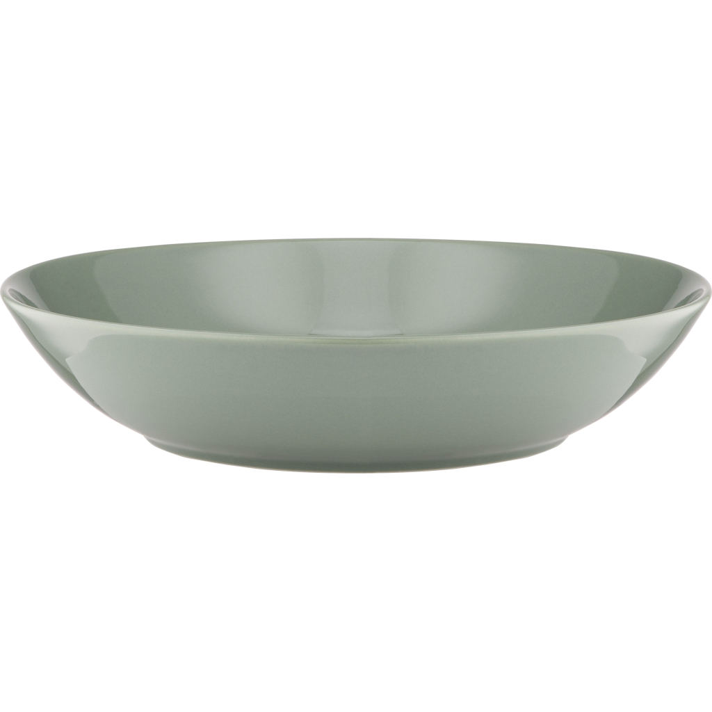 Тарілка Ardesto Capri, 630мл, 20см, порцеляна, зелений (AR0520CG) - зображення 1