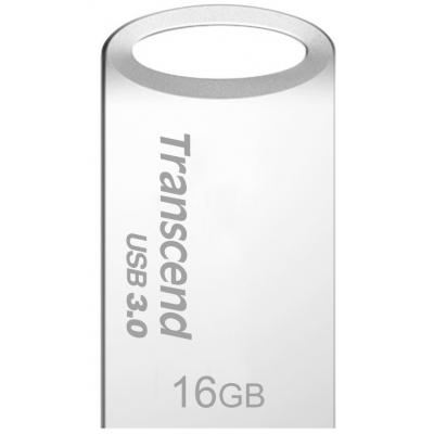 USB флеш накопичувач Transcend 16GB JetFlash 710 Metal Silver USB 3.0 (TS16GJF710S) - зображення 1