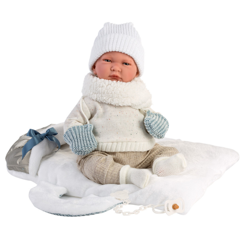 Пупс Llorens Lalo con capazo portabebe, 42 см (74003) - зображення 2