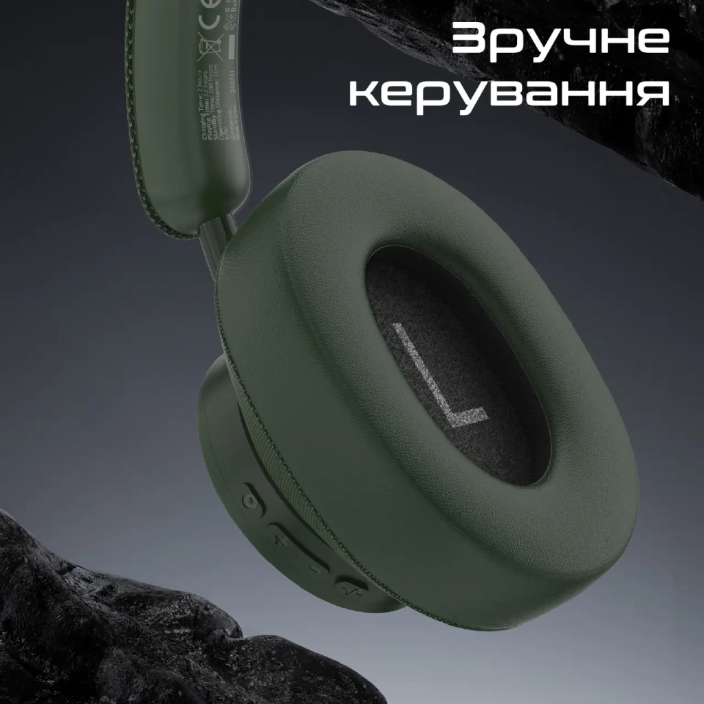 Навушники Promate Takt Midnight Green (takt.midnightgreen) - зображення 9