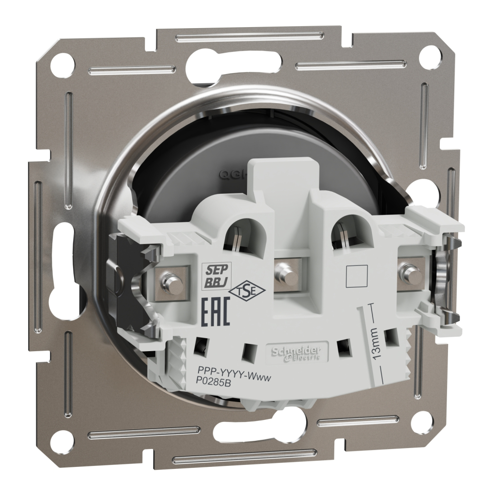 Розетка Schneider Electric ASFORA без заземлення антрацит (EPH3000171) - изображение 7