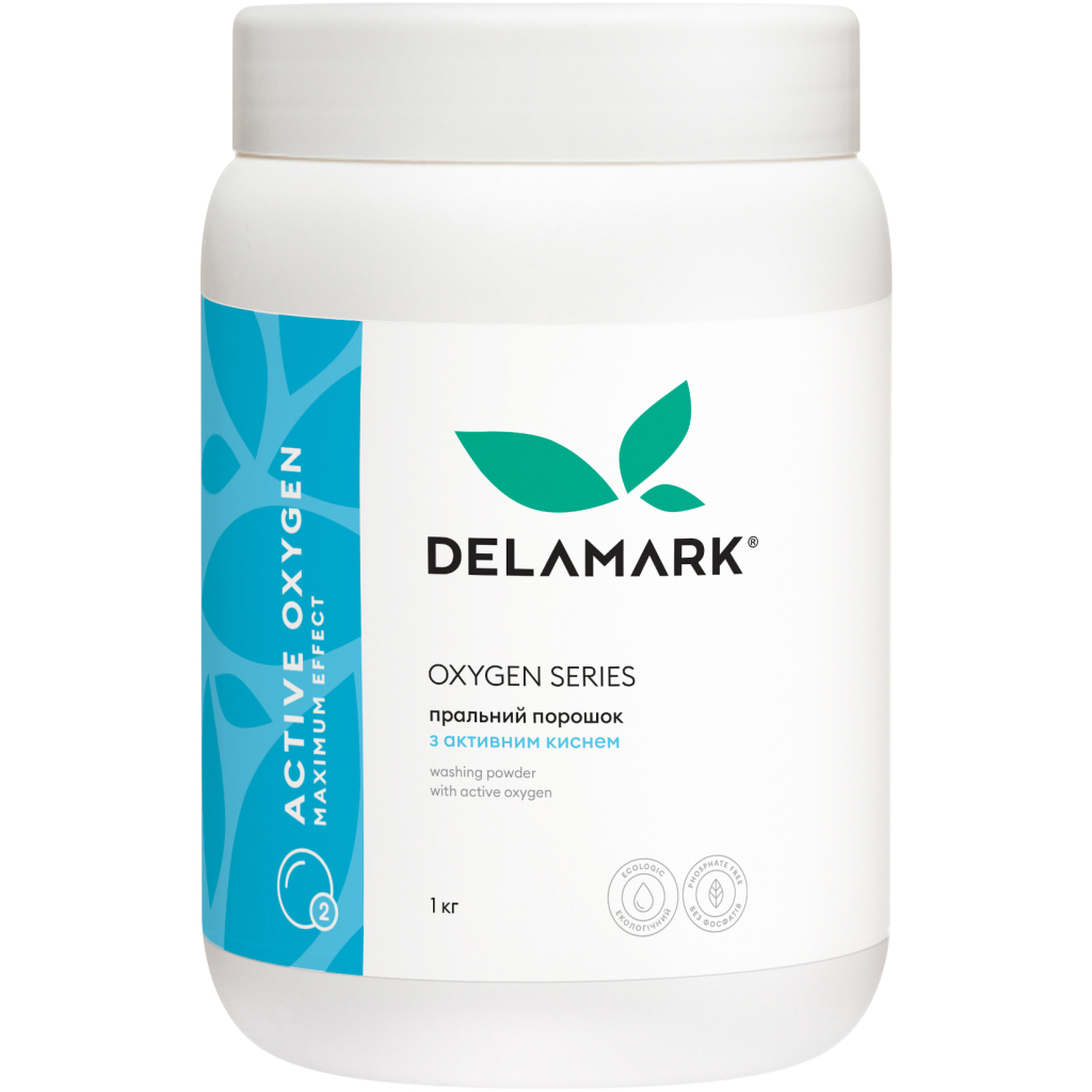 Пральний порошок DeLaMark З активним киснем 1 кг (4820152333582) - зображення 1