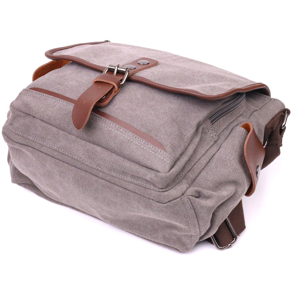 Сумка Vintage Чоловіча з текстилю Сіра (21248) - зображення 5