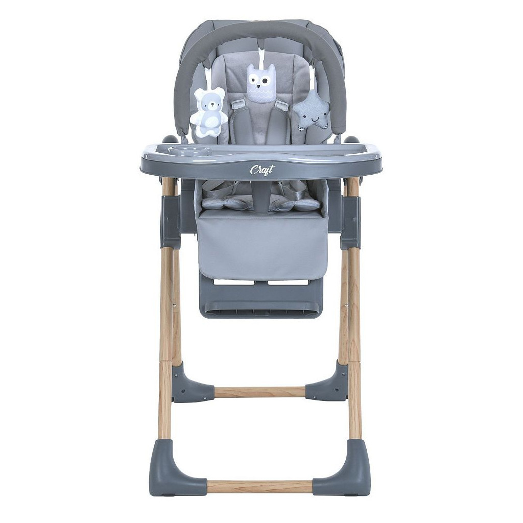 Стілець для годування El Camino ME 1115-W CRAFT gray (ME 1115-W gray) - зображення 5