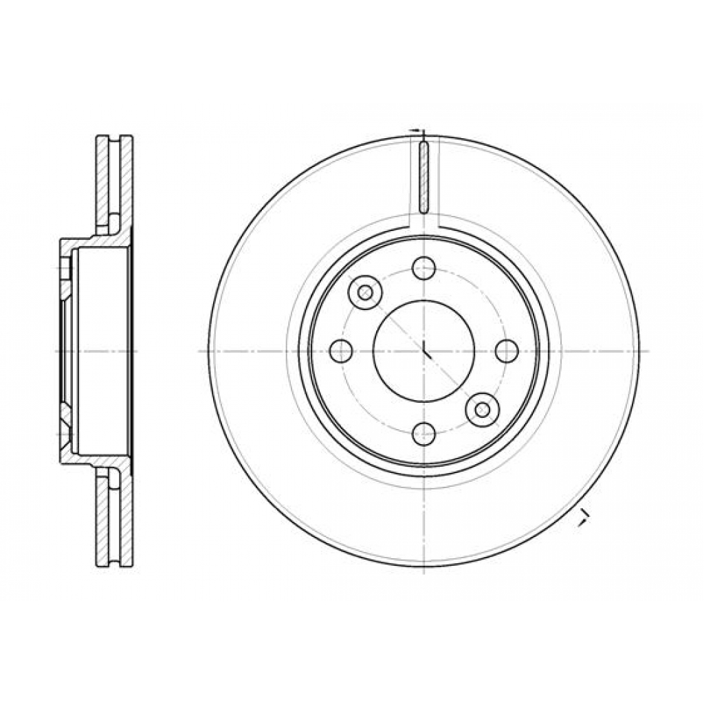 Гальмівний диск REMSA 6683.10 - зображення 1