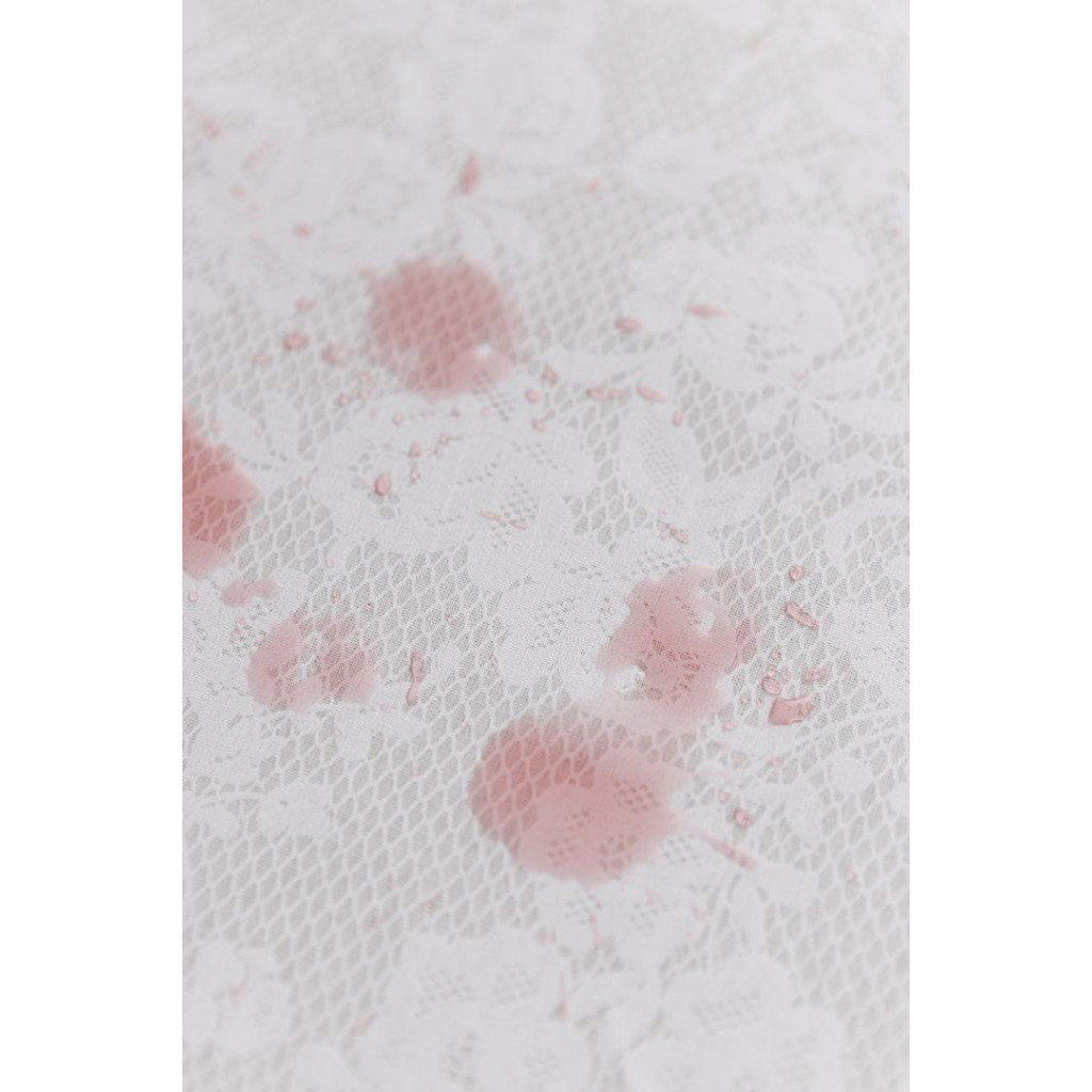 Скатертина Прованс непромокаюча Simfoni Мереживо на білому 220х136 см (033589) - зображення 4