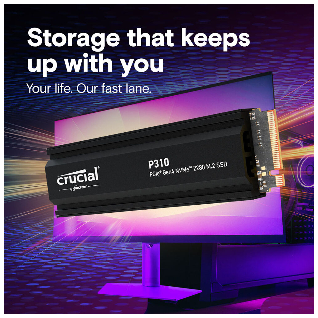 Накопичувач SSD M.2 2280 1TB P310 with heatsink Micron (CT1000P310SSD5) - зображення 6