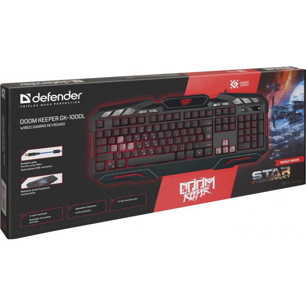 Клавіатура Defender Doom Keeper GK-100DL RU (45100) - зображення 5