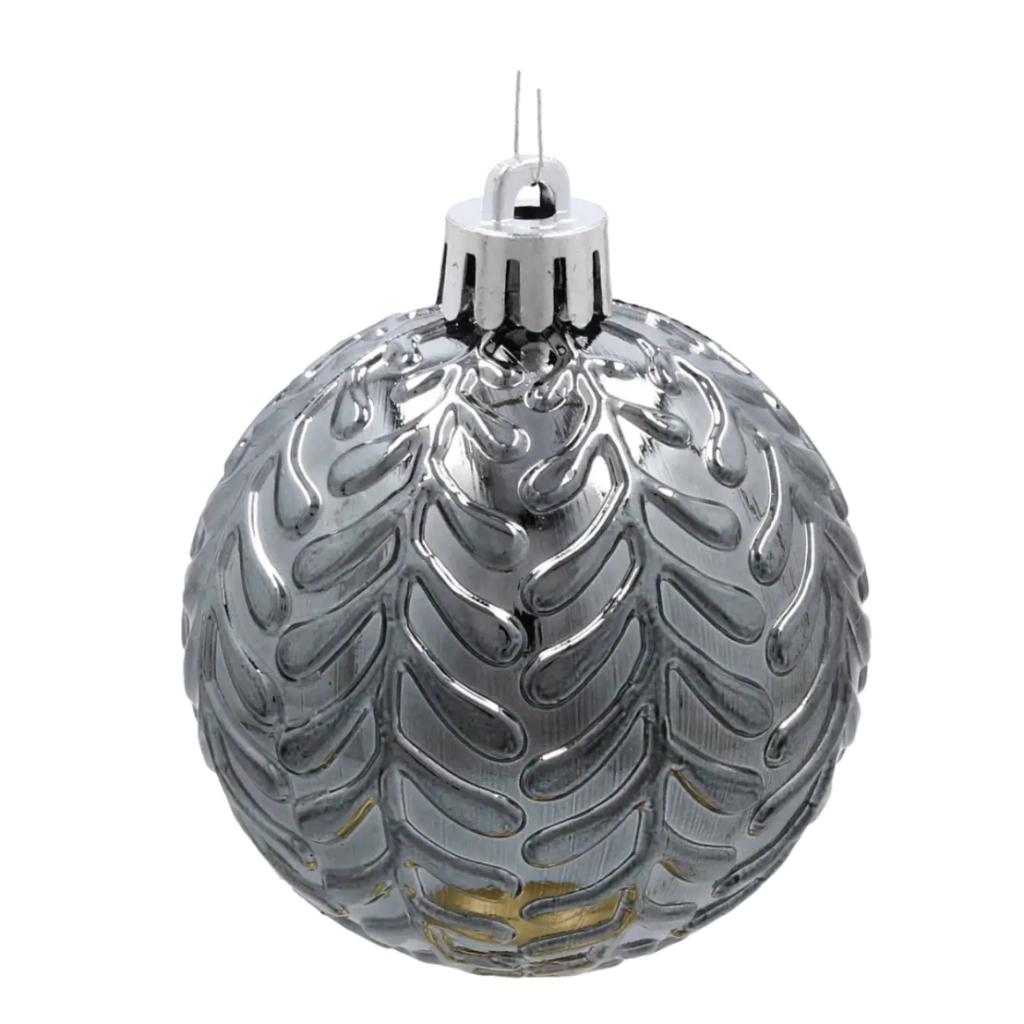 Ялинкова іграшка Chomik пластикові кульки 24 шт, 6 см, мікс кольорів (5900779899988) - зображення 5