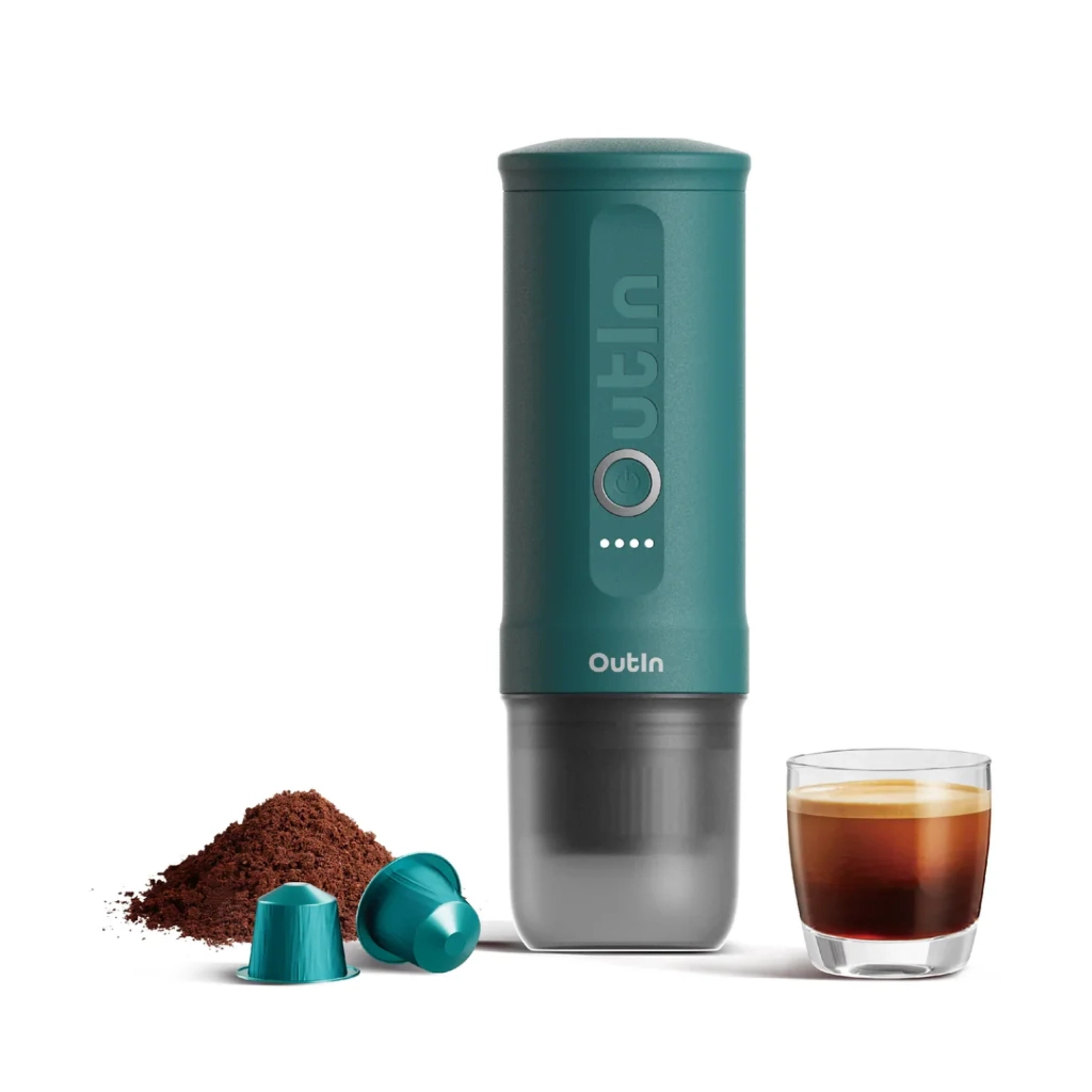 Кавоварка кемпінгова Outin Nano Espresso Machine OTEM-01 Outin Teal (OTEM-01-TEAL) - зображення 5